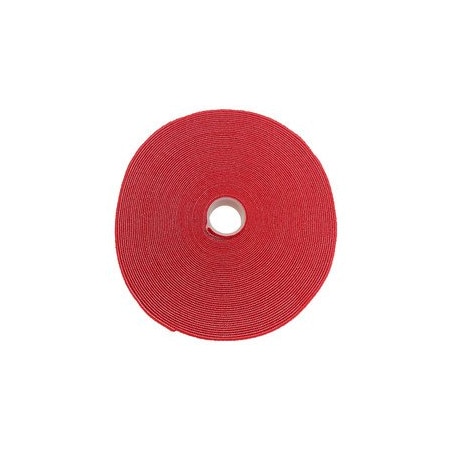 Cable Wholesale Hook and Loop Tape, 3/4 inch Wide, Red, 50ft Roll 30CT-07150